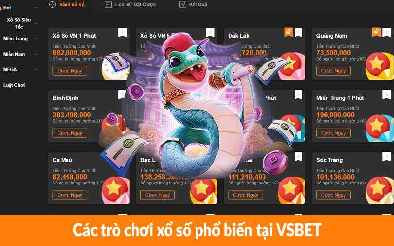 Các trò chơi xổ số phổ biến tại VSBET Các trò chơi xổ số phổ biến tại VSBET