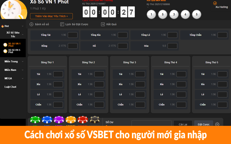 Cách chơi xổ số VSBET cho người mới gia nhập Cách chơi xổ số VSBET cho người mới gia nhập