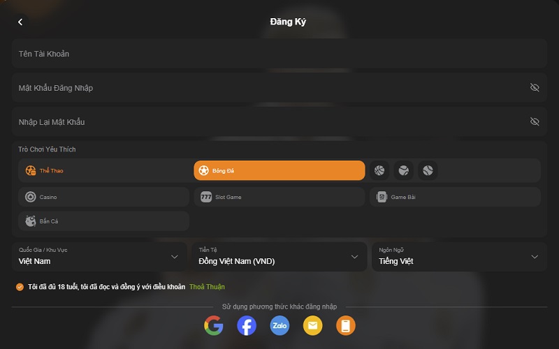 Hướng dẫn đăng ký VSBet cơ bản với 3 bước Hướng dẫn đăng ký VSBet cơ bản với 3 bước