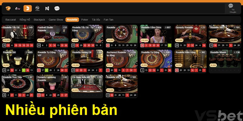 Nhiều phiên bản Nhiều phiên bản