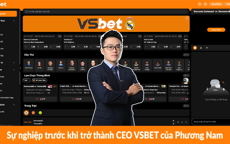 Sự nghiệp trước khi trở thành CEO VSBET của Phương Nam Sự nghiệp trước khi trở thành CEO VSBET của Phương Nam