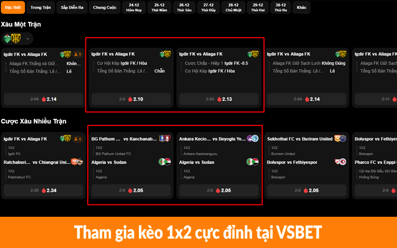 Tham gia kèo 1×2 cực đỉnh tại VSBET Tham gia kèo 1x2 cực đỉnh tại VSBET